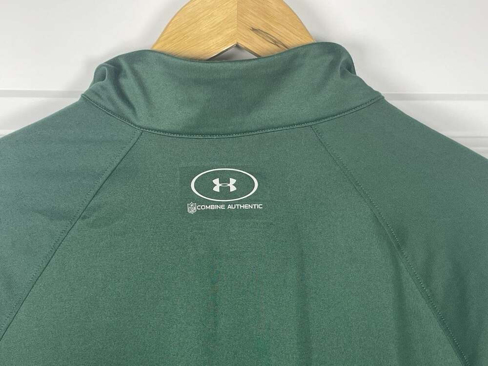 Green Bay Packers Under Armour Womens L Combine Authentic 1/4 Zip Cheeseheads - Picture 6 of 16